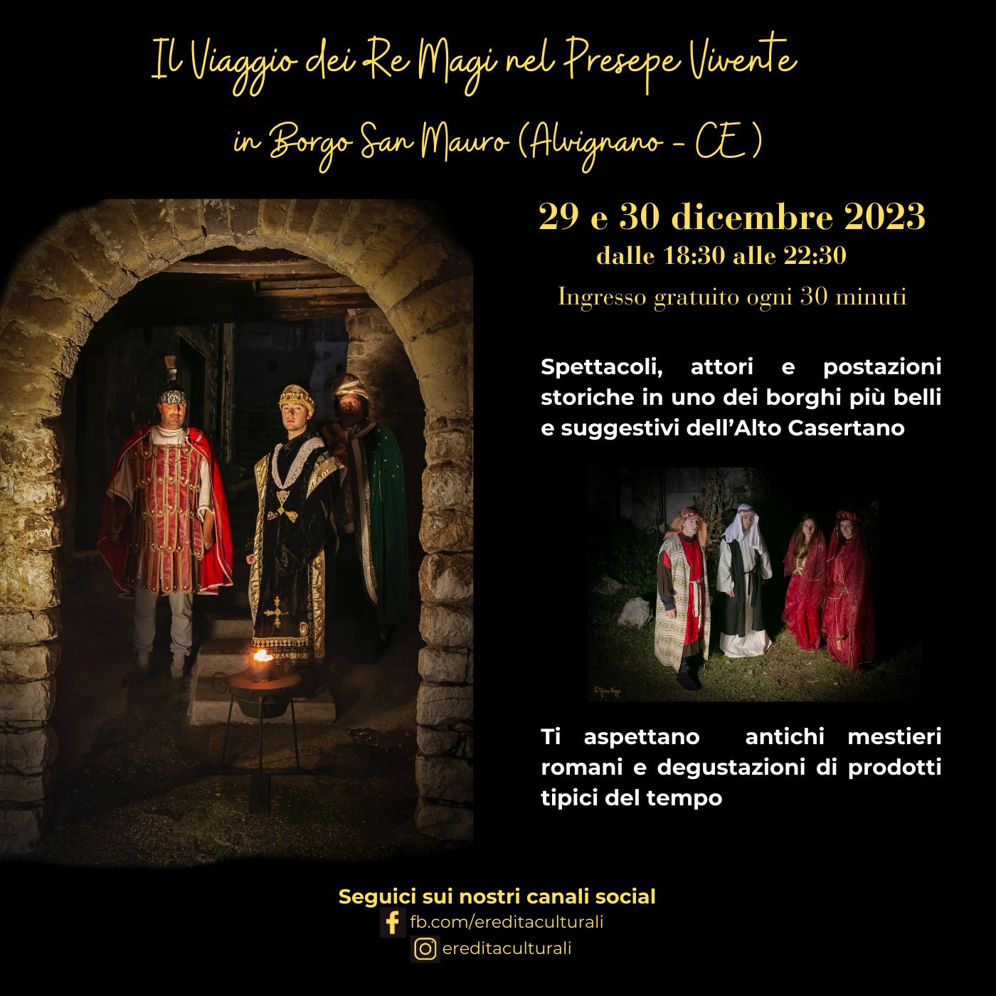 Alvignano - Il viaggio dei Re Magi nel Presepe Vivente - Borgo San Mauro